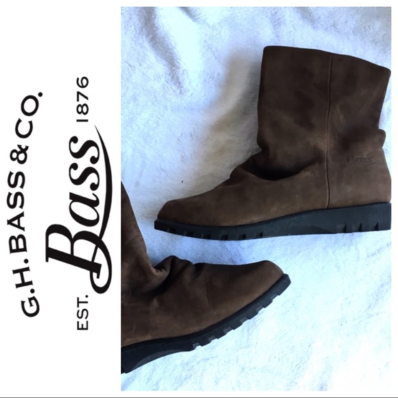 G.H. Bass & Co. Shoes - NEW WATERPROOF BASS Slouchy Brown BOOTIES Boots